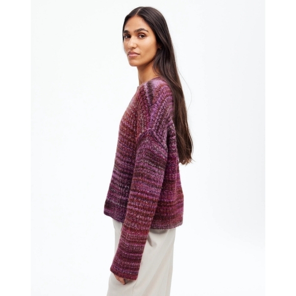 Madewell Space-Dyed Crewneck Sweater In Spacedye Verbena - Picture 3 of 13